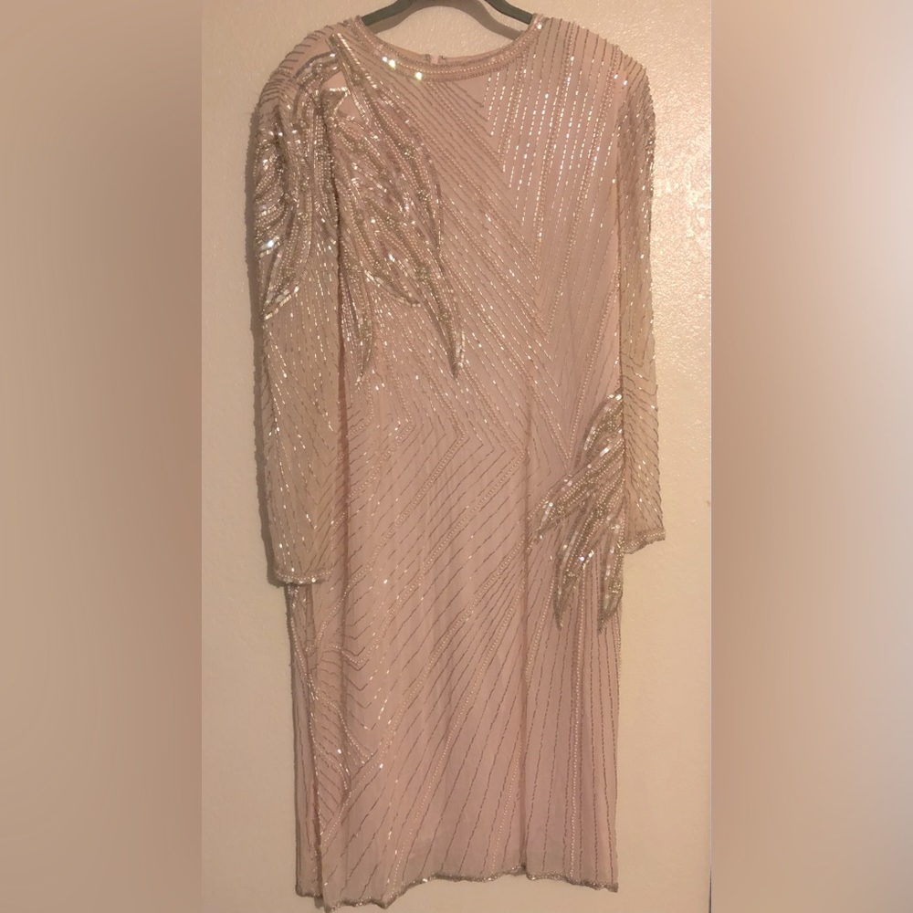 Stunning silk beaded dress